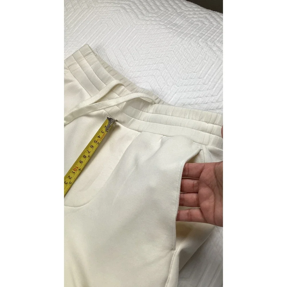 Murano‎ Cream Knit Joggers SX28 | Cozy Soft Lounge Sweatpants Minimalist